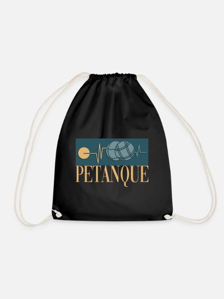Petanque Petanque Geschenke für einen Petanque - Turnbeutel - Schwarz