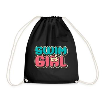 Filles de natation - Sac de sport léger - noir - Devant