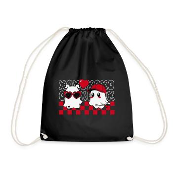 Valentine's Day Cupid Spirits Heart Love In Love - Drawstring Bag - black - Front