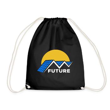 Photovoltaïque - Energie solaire - Soleil - Futur - Sac de sport léger - noir - Devant