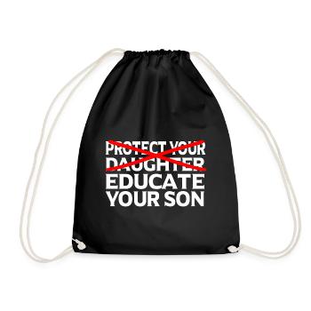 Féministe Féminisme émancipation cadeau - Sac de sport léger - noir - Devant