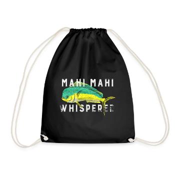 mahi mahi Whisperer Whisperer - Drawstring Bag - black - Front
