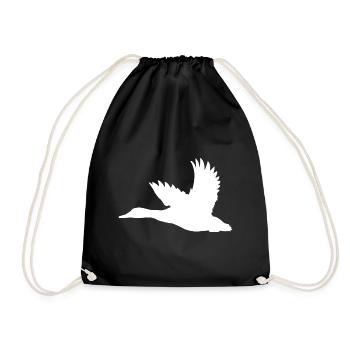 Canard – Parfait pour les chasseurs et les amoureux de la nature - Sac de sport léger - noir - Devant