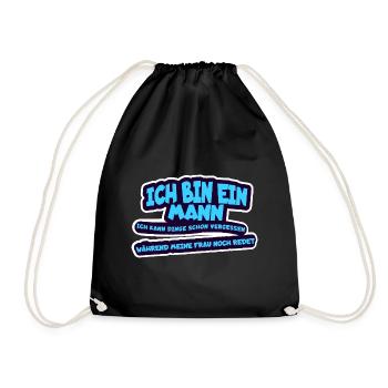 Je suis un homme, je peux oublier des choses - Sac de sport léger - noir - Devant