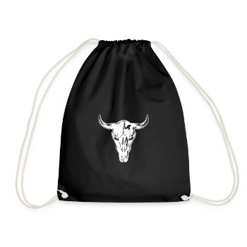 Wilder Westen Logo - Turnbeutel - Schwarz - Vorne