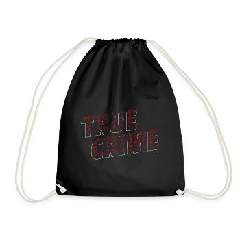 True Crime Addicted Funny Emojis - Drawstring Bag - black - Front