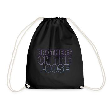 Brothers On The Loose Sibling Journey - Drawstring Bag - black - Front