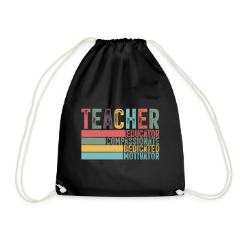 Enseignant - Sac de sport léger - noir - Devant