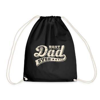 Meilleur papa de tous les temps - Meilleur papa - Fête des pères - Sac de sport léger - noir - Devant