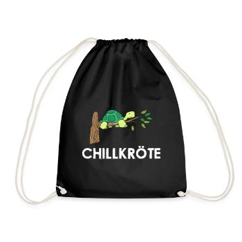 Chill Toad Chemise de nuit chemise de nuit tortue - Sac de sport léger - noir - Devant