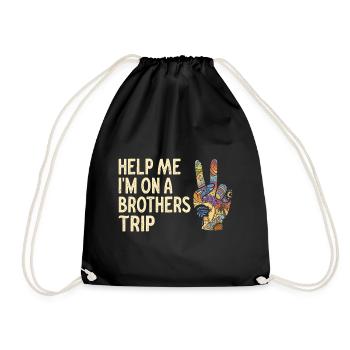 Frères et sœurs, je suis sur le chemin d’un frère - Sac de sport léger - noir - Devant