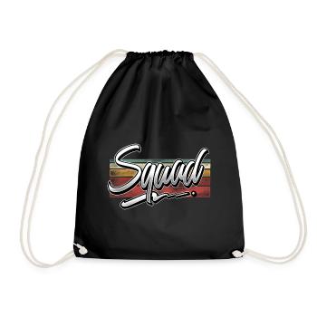 Squad - Drawstring Bag - black - Front