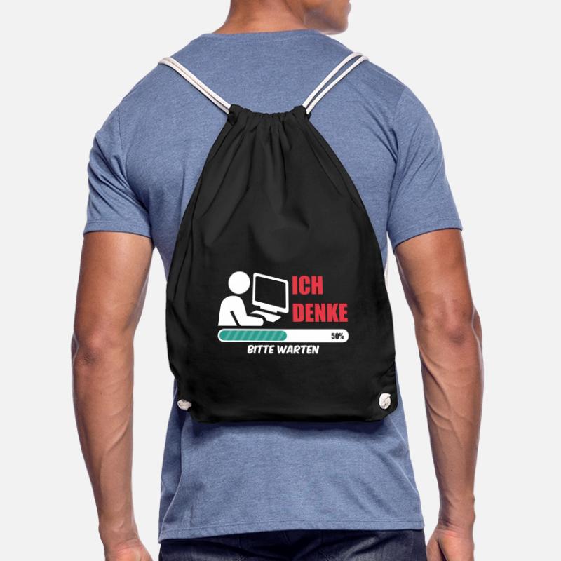 Informatiker ich denke Nerd coding Admin Geek IT Turnbeutel
