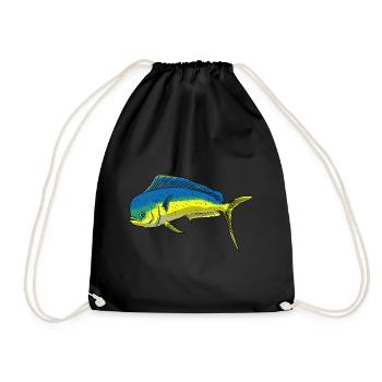 Mahi Mahi Golden Mackerel - Drawstring Bag - black - Front