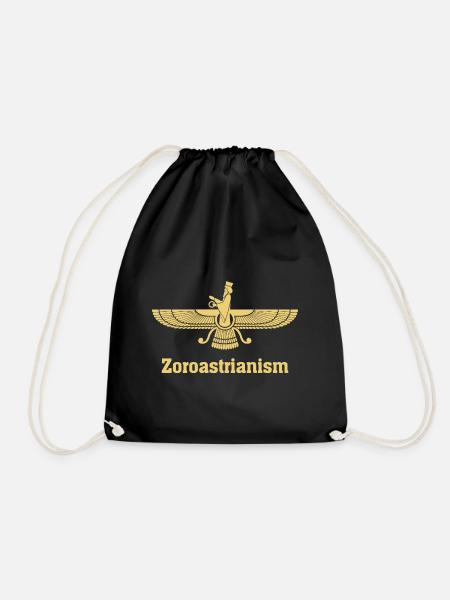 Zoroastrianism Geschenk Faravahar Zarathustra - Turnbeutel - Schwarz