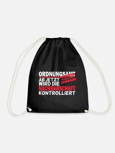 Ordnungsamt Ausser Dienst Rentner Geschenk - Turnbeutel - Schwarz