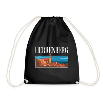 Herrenberg Gäufelden Böblingen Stadt - Turnbeutel - Schwarz - Vorne