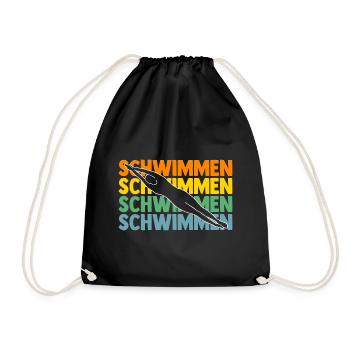 Schullehrerin Lehrerin - Turnbeutel - Schwarz - Vorne