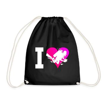 Plongeur Homme Plongeur Scuba Diver Diver - Sac de sport léger - noir - Devant