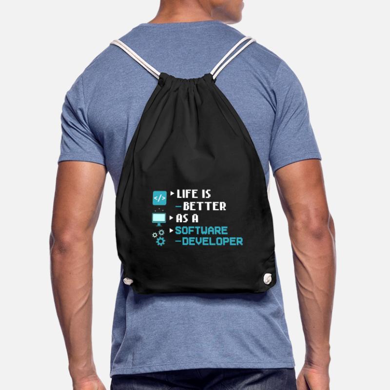 Software Development Software Developer Developer Drawstring Bag