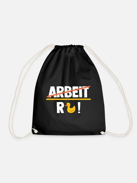 Ruhestand Pension Rente Rentner - Turnbeutel - Schwarz