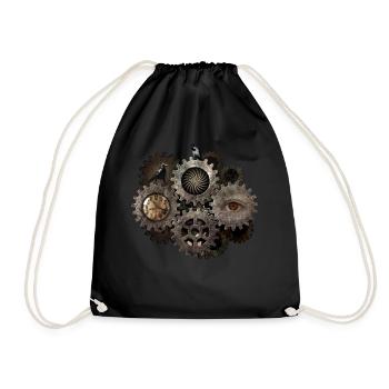 Steam Crow Gear Vintage - Sac de sport léger - noir - Devant