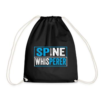 Spine Whisperer Funny Chiropractor Chiropractic - Turnbeutel - Schwarz - Vorne