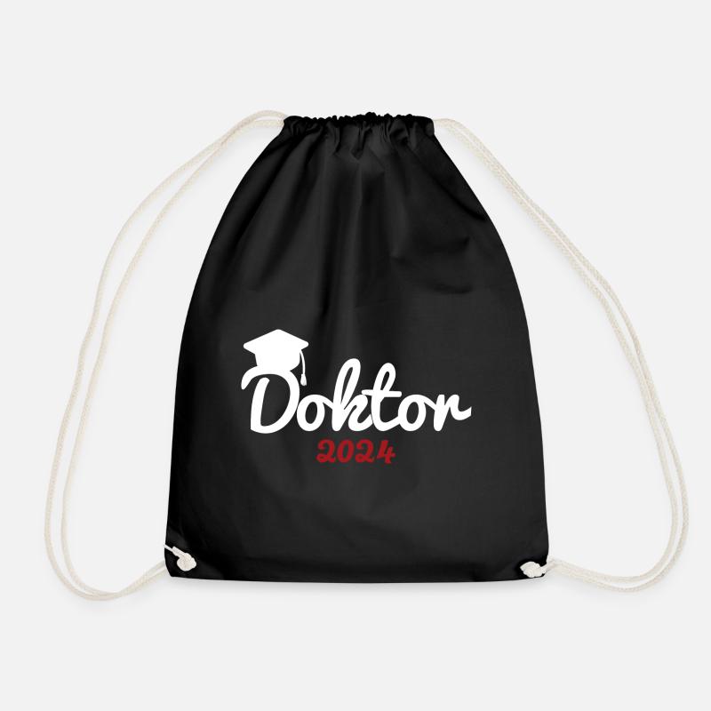 Doktortitel 2024 Doktorhut Promotion Doktor - Turnbeutel - Schwarz