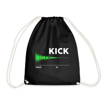 Drum Kick Effet sonore Batterie - Sac de sport léger - noir - Devant