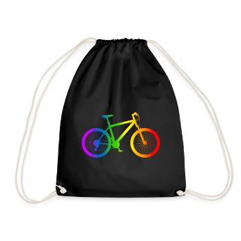 VTT vélo arc-en-ciel VTT - Sac de sport léger - noir - Devant
