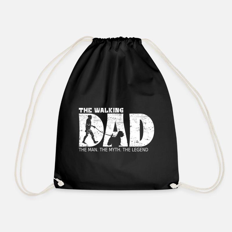 West Highlan Terrier The Walking Dad - Turnbeutel - Schwarz