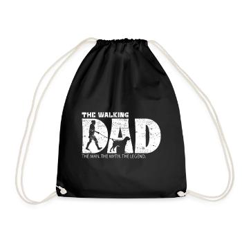 Kangal Berger Chien Chien Papa Papa Maître Dicton - Sac de sport léger - noir - Devant