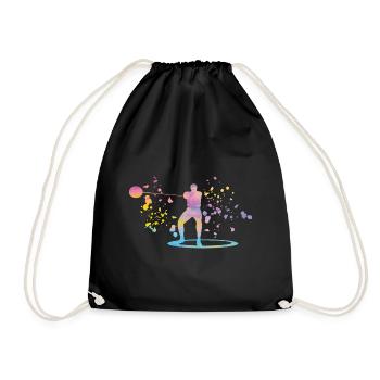 Hammer Thrower Colorsplash Hammer Throw - Drawstring Bag - black - Front