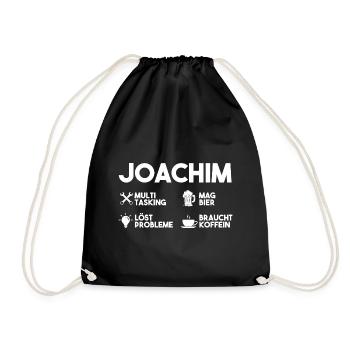 Joachim - Turnbeutel - Schwarz - Vorne