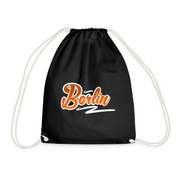 Berlin - Drawstring Bag - black - Front