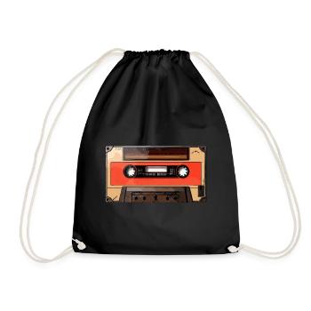 Bande, Musique, Cassette, Rétro, HIPHOP, Cadeau - Sac de sport léger - noir - Devant