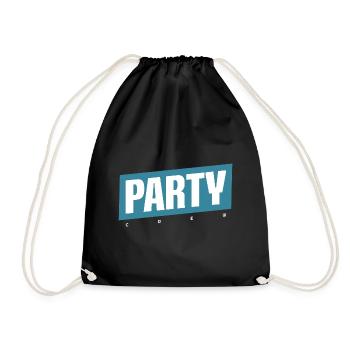 Party Crew - Turnbeutel - Schwarz - Vorne