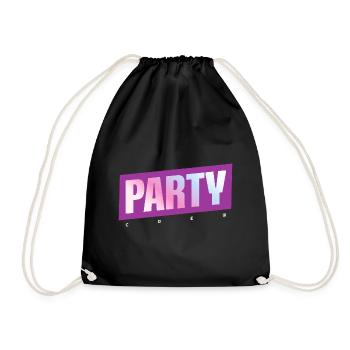 Party Crew - Turnbeutel - Schwarz - Vorne