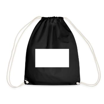 Rectangle - Drawstring Bag - black - Front