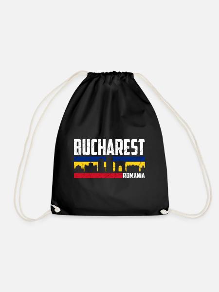 Bukarest Rumänien Bucharest Stadt - Turnbeutel - Schwarz