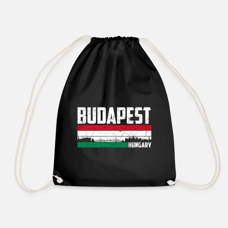 Budapest Ungarn - Turnbeutel - Schwarz