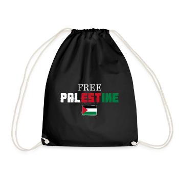 Free palestine - Sac de sport léger - noir - Devant