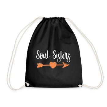 Partner Look Couple Partner Couple Couple Family - Drawstring Bag - black - Front