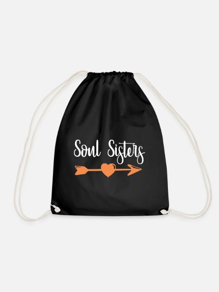 Partner Look Couple Partner Couple Couple Family - Drawstring Bag - black