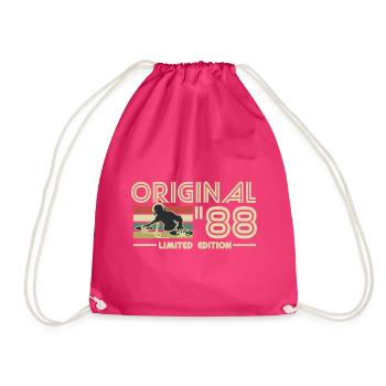1988 - Drawstring Bag - fuchsia - Front