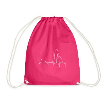 Père et fille - Sac de sport léger - fuchsia - Devant