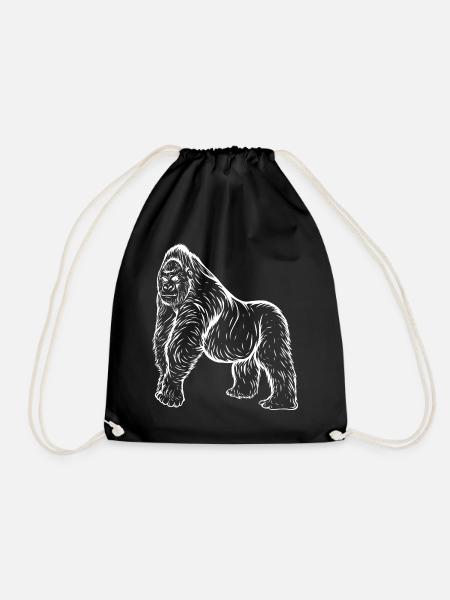 Gorilla - Turnbeutel - Schwarz
