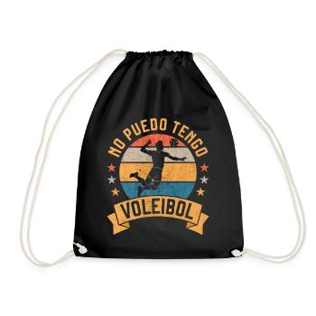 I can't have Volleyball Beach Volleyball Fun - Drawstring Bag - black - Front