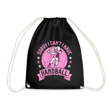 Pallamano Sorry I Can t I have Handball Girl - Turnbeutel - Schwarz - Vorne