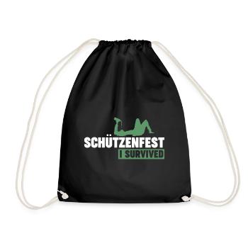 Schützenverein Schützenfest - Turnbeutel - Schwarz - Vorne